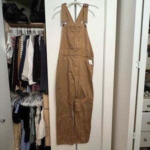 NWT Free People Tan Overalls